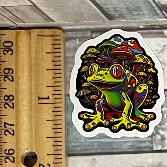 🌀10/$10🌀 Psychedelic Frog Waterproof Sticker Decal - Picture 1 of 1